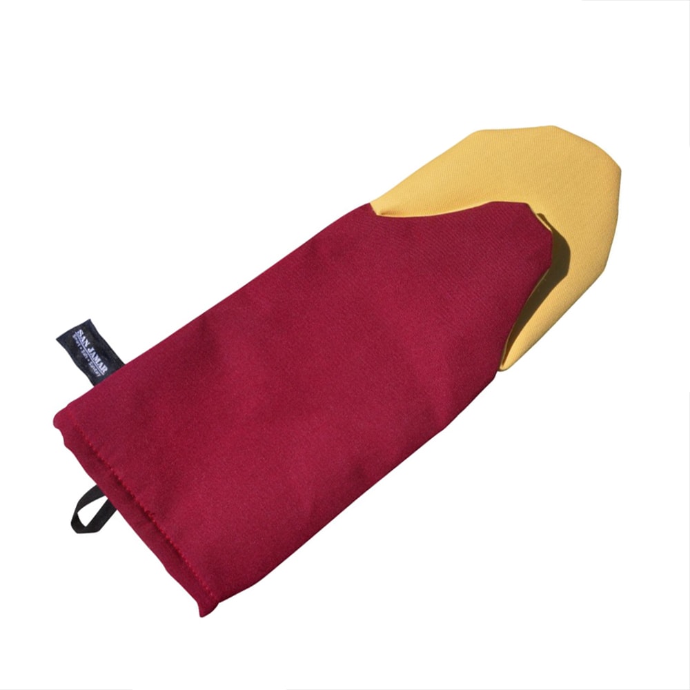 San Jamar KT0124K 24" Puppet Oven Mitt - Kevlar®, Red