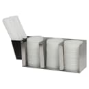 San Jamar L1014 Lid Organizer, Adjustable Dividers, 3 Stacks, SS thumbnail 2