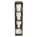 San Jamar L2203 Dimension Lid Tower, 3 Lid, 1 Straw, Black Poly thumbnail 2