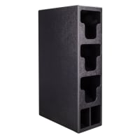 San Jamar L2203 Dimension Lid Tower, 3 Lid, 1 Straw, Black Poly thumbnail 3