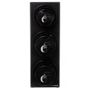San Jamar L2923BK Counter Lid Dispenser Box System w/ 1 L2200C & 2 L2400C, Black Finish Trim Ring thumbnail 2