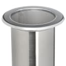 San Jamar L320C 1 Compartment Straw Holder - 5 3/8" x 6", Stainless thumbnail 3