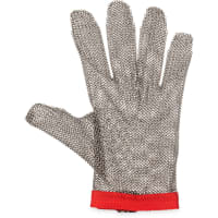 San Jamar MGA515S Small Cut Resistant Glove - Stainless Steel, White Wrist Band thumbnail 6