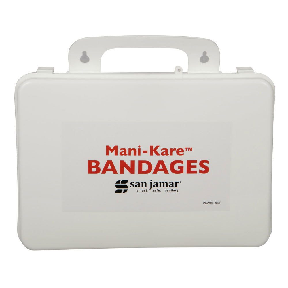 San Jamar MK0909 Bandage Kit with Storage Box, Blue