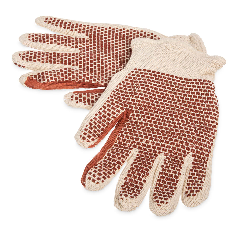 San Jamar ML5000 6 4/5" Hot Mill Glove - Cotton, Beige