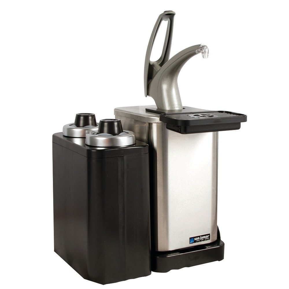 San Jamar MODP4900CC Pump Style Condiment Dispenser Kit- Stainless