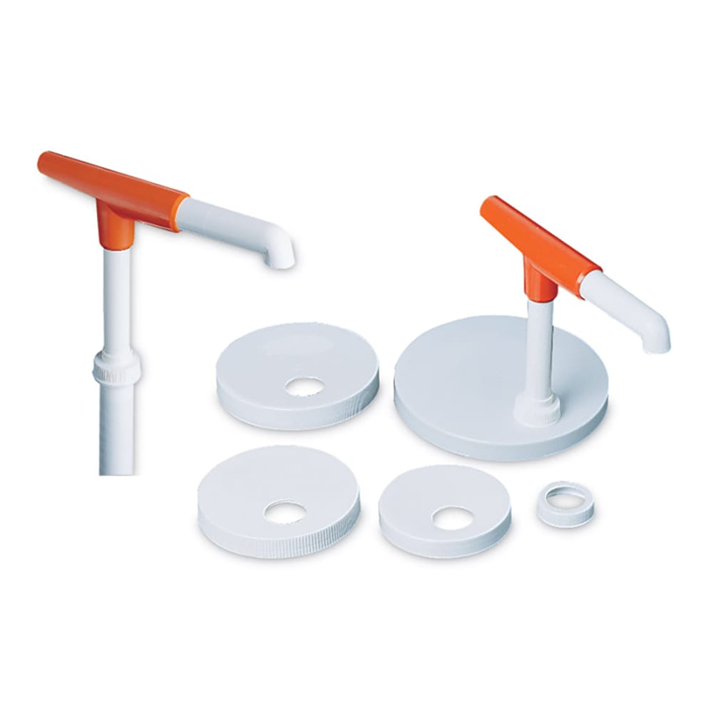 San Jamar P7410 Condiment Pump Kit w/ 1 oz/Stroke Capacity, Plastic, White