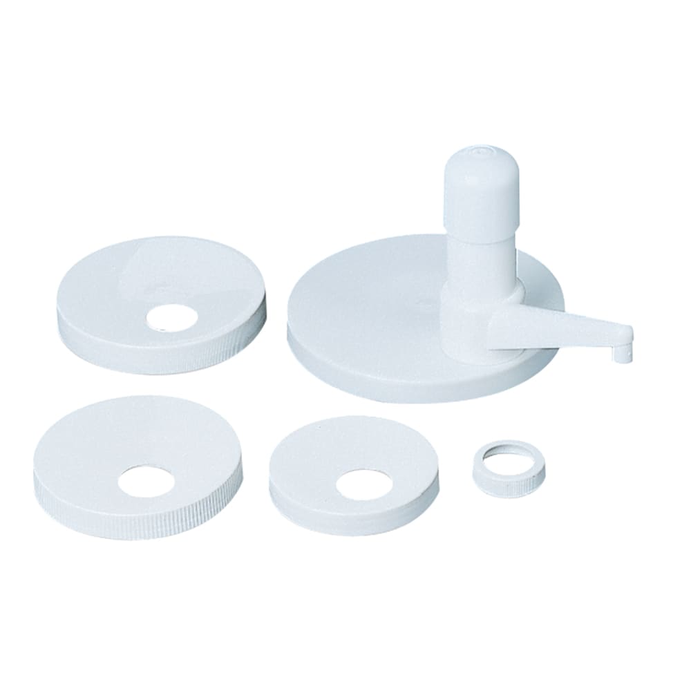 San Jamar P7510 Pump Style Condiment Dispenser w/ 1 oz/Stroke Capacity, Plastic, White