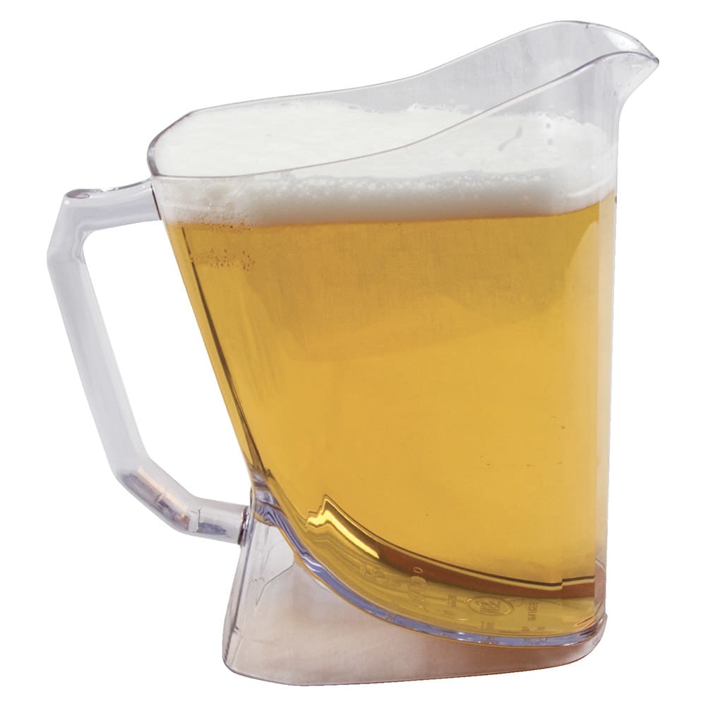 San Jamar PPP60 60 oz Plastic Pitcher w/ Target Line, Clear