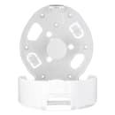 San Jamar R2070WHCL Wall Mount Toilet Paper Dispenser for (1) 9" Jumbo Roll - Plastic, White/Clear thumbnail 4