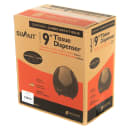 San Jamar R2070WHCL Wall Mount Toilet Paper Dispenser for (1) 9" Jumbo Roll - Plastic, White/Clear thumbnail 5