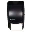 San Jamar R3500TBK Classic Duett Standard Bath Tissue Dispenser, 2 Rolls, Translucent Black Pearl thumbnail 2