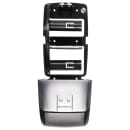 San Jamar R3500TBK Classic Duett Standard Bath Tissue Dispenser, 2 Rolls, Translucent Black Pearl thumbnail 4