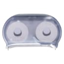 San Jamar R3600TBL Classic Versatwin Bath Tissue Dispenser, (2) 5 1/2" Rolls, Trans Arctic Blue thumbnail 2