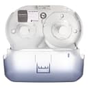 San Jamar R3600TBL Classic Versatwin Bath Tissue Dispenser, (2) 5 1/2" Rolls, Trans Arctic Blue thumbnail 4