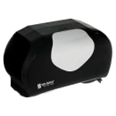 San Jamar R3670BKSS Wall-Mount Toilet Paper Dispenser w/ (2) Roll Capacity - Plastic, Black/Stainless thumbnail 3