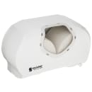 San Jamar R3670WHCL Wall-Mount Toilet Paper Dispenser w/ (2) Roll Capacity - Plastic, White/Clear thumbnail 2