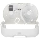 San Jamar R3670WHCL Wall-Mount Toilet Paper Dispenser w/ (2) Roll Capacity - Plastic, White/Clear thumbnail 4