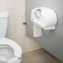 San Jamar R3670WHCL Wall-Mount Toilet Paper Dispenser w/ (2) Roll Capacity - Plastic, White/Clear thumbnail 5