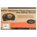 San Jamar R3670WHCL Wall-Mount Toilet Paper Dispenser w/ (2) Roll Capacity - Plastic, White/Clear thumbnail 7