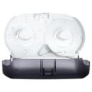 San Jamar R4000TBK Bath Tissue Dispenser, (2) 9" Jumbo Rolls, Translucent Black Pearl thumbnail 4