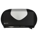 San Jamar R4070BKSS Toilet Paper Dispenser - Fits (2) 9" Jumbo Rolls, Black/Stainless thumbnail 2