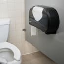 San Jamar R4070BKSS Toilet Paper Dispenser - Fits (2) 9" Jumbo Rolls, Black/Stainless thumbnail 5