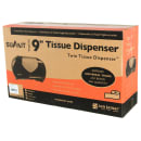 San Jamar R4070WHCL Toilet Paper Dispenser - Fits (2) 9" Jumbo Rolls, White/Clear thumbnail 6