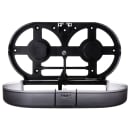 San Jamar R4090TBK Twin 9" Jumbo Toilet Tissue Dispenser, Oceans, Translucent Black Pearl thumbnail 4