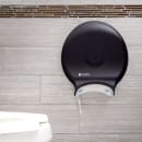 San Jamar R6000TBK 12" Single Jumbo Toilet Tissue Dispenser, Multi-Directional Tearing, Classic, Black thumbnail 5