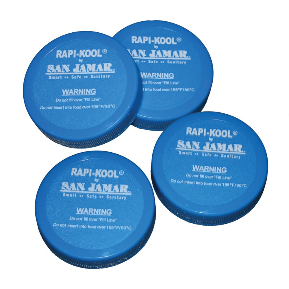San Jamar RCUCAPPAK Replacement Caps for Rapi-Kool, Plastic