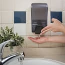 San Jamar S1300TBK 1300 mL Wall-Mount Soap Dispenser - Manual, Black Pearl thumbnail 5