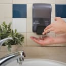 San Jamar S900TBK 900 mL Wall-Mount Liquid Soap Dispenser - Manual, Black Pearl thumbnail 5