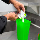 San Jamar SANIS05WS-100 1/2 oz Sani Station Sanitizer & Cleaner Packets w/ Chlorine Test Strips & (2) Labels thumbnail 3