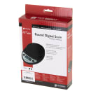 San Jamar SCDG11BK Escali 11 lb Round Digital Scale - 8 1/2" x 6", Charcoal thumbnail 5