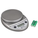 San Jamar SCDG11M Escali 11 lb Round Digital Scale - 8 1/2" x 6", Metallic thumbnail 6