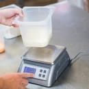 San Jamar SCDG13 Escali 13 lb Digital Scale w/ Removable Platform - 7 1/4" x 9 3/4", Stainless thumbnail 3