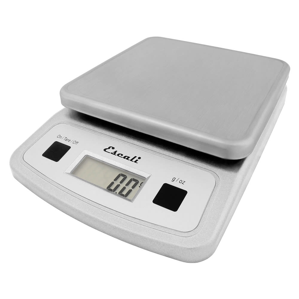 San Jamar SCDG13LP Escali 13 lb Digital Scale w/ Removable Platform - 5 3/4" x 8 1/4", Stainless