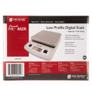 San Jamar SCDG13LP Escali 13 lb Digital Scale w/ Removable Platform - 5 3/4" x 8 1/4", Stainless thumbnail 6