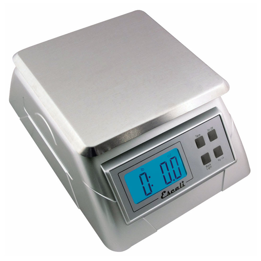 San Jamar SCDG13R Escali 13 lb Digital Scale w/ Removable Platform - 7" x 9 1/2", Stainless Steel
