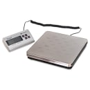 San Jamar SCDG264 264 lb Industrial Receiving Scale w/ Remote Display - 11 1/2" x 11", Stainless thumbnail 3