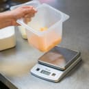 San Jamar SCDG2LP Escali 2 lb Digital Scale - 5 3/4" x 8 1/4", Stainless Steel thumbnail 2