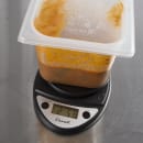 San Jamar SCDGP11BK Escali 11 lb Round Digital Scale w/ Removable Platform - 6" x 8 1/2", Charcoal Black thumbnail 3