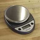 San Jamar SCDGP11BK Escali 11 lb Round Digital Scale w/ Removable Platform - 6" x 8 1/2", Charcoal Black thumbnail 4