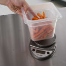 San Jamar SCDGP11M Escali 11 lb Round Digital Scale w/ Removable Platform - 6" x 8 1/2", Metallic thumbnail 3