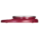 San Jamar SCDGP11RD Escali 11 lb Round Digital Scale w/ Removable Platform - 6" x 8 1/2", Warm Red thumbnail 3