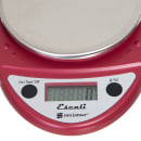 San Jamar SCDGP11RD Escali 11 lb Round Digital Scale w/ Removable Platform - 6" x 8 1/2", Warm Red thumbnail 4