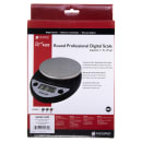 San Jamar SCDGP11RD Escali 11 lb Round Digital Scale w/ Removable Platform - 6" x 8 1/2", Warm Red thumbnail 7