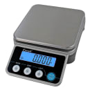San Jamar SCDGPCM13 Escali 13 lb Digital Portion Control Scale w/ Removable Platform - 9 1/2" x 6 1/4", Stainless thumbnail 2
