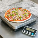 San Jamar SCDGPCM13 Escali 13 lb Digital Portion Control Scale w/ Removable Platform - 9 1/2" x 6 1/4", Stainless thumbnail 4